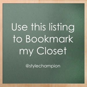 Like this for an easy way to bookmark my closet!